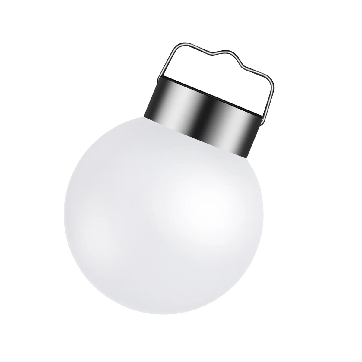 

Outdoor Solar Lights Waterproof LED Spherical Hanging Lamp White Light Stainless Steel Garden Chandelier Energy Saving