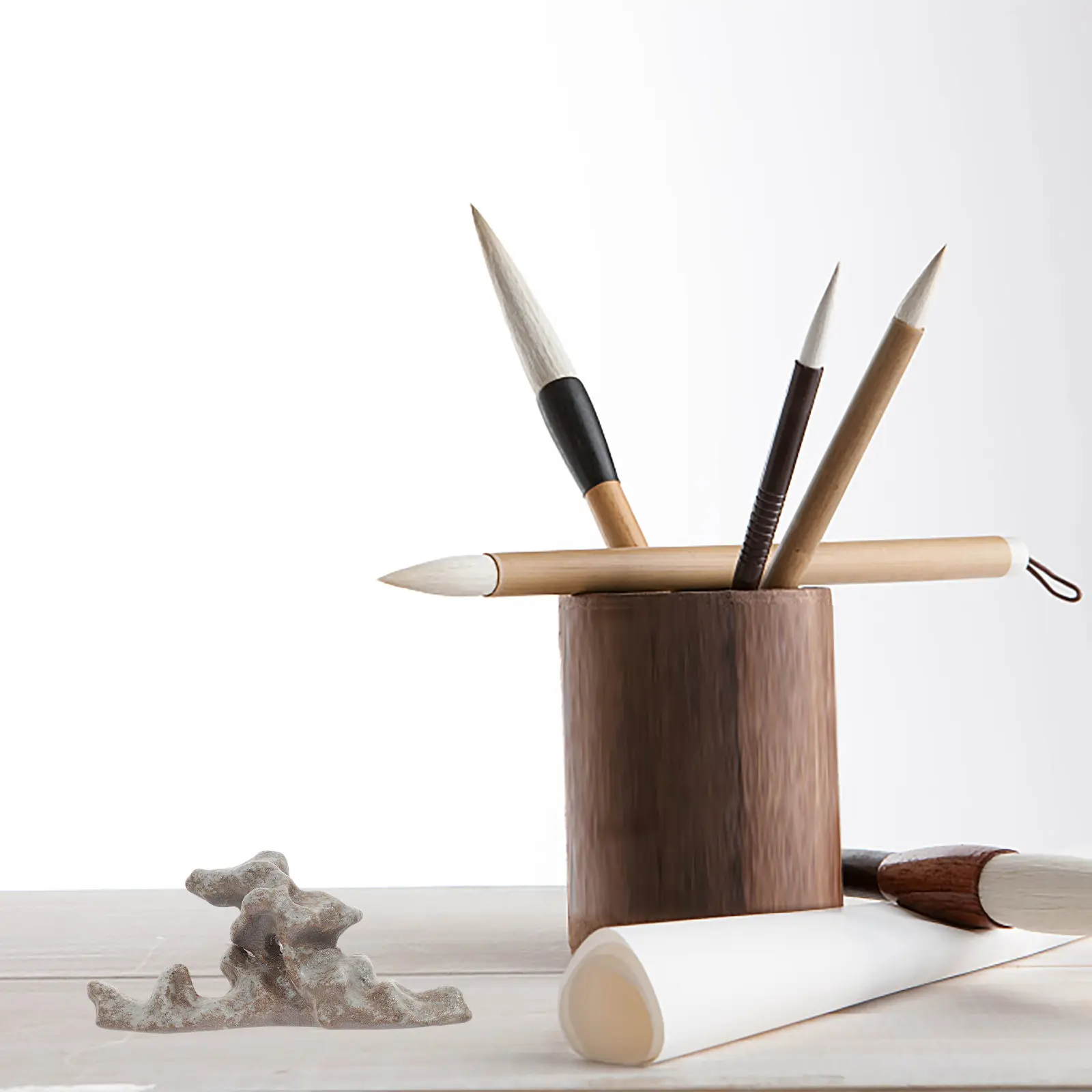 1Pcs Ceramic Pen Rack for Calligraphy Painting Writing Brush Storage Premium Chinese Brush Pen Stand Study Room