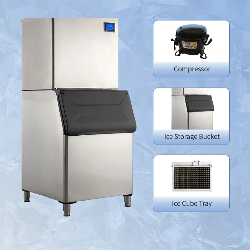 Fully Automatic Ice Maker Small Bar-specific Ice Maker Product High-capacity Commercial Furniture Macchina Del Ghiaccio ZYZBJ60
