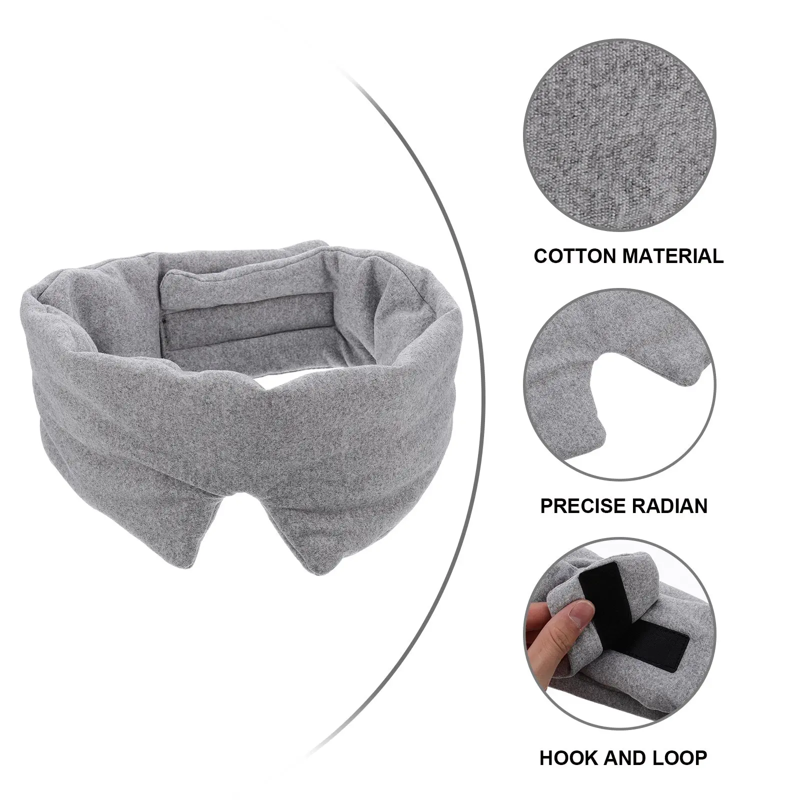 

Embroidered Sleep Mask Eye Shades Blackout Light Blindfold Silk Night Adjustable Travelers Sensitive Sleepers Partners