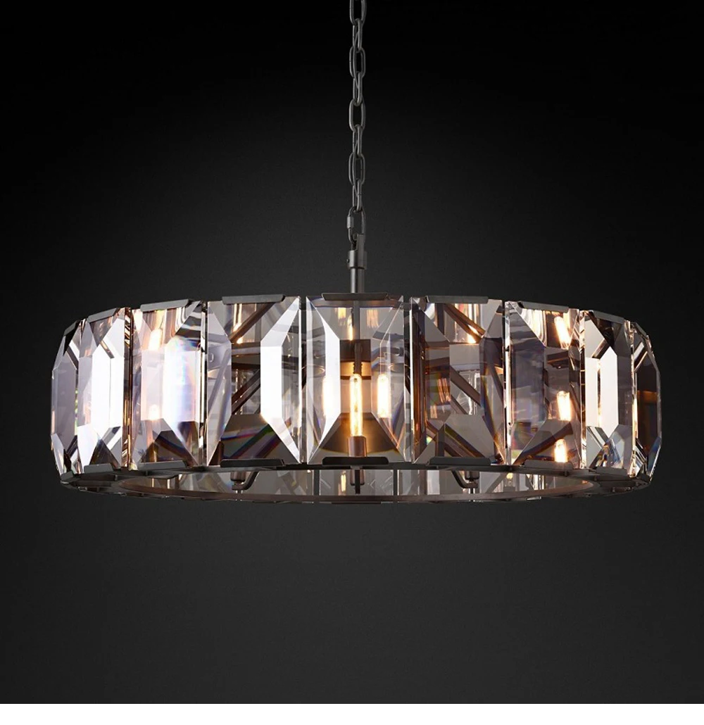 LED E14 American Retro Designer Crystal Lamp Light Pendant
