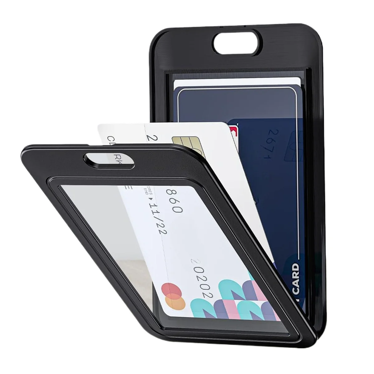 

1 шт., прозрачный держатель для рабочей карты, прозрачный чехол для бейджа для офисных сотрудников, сотрудников, черный рукав