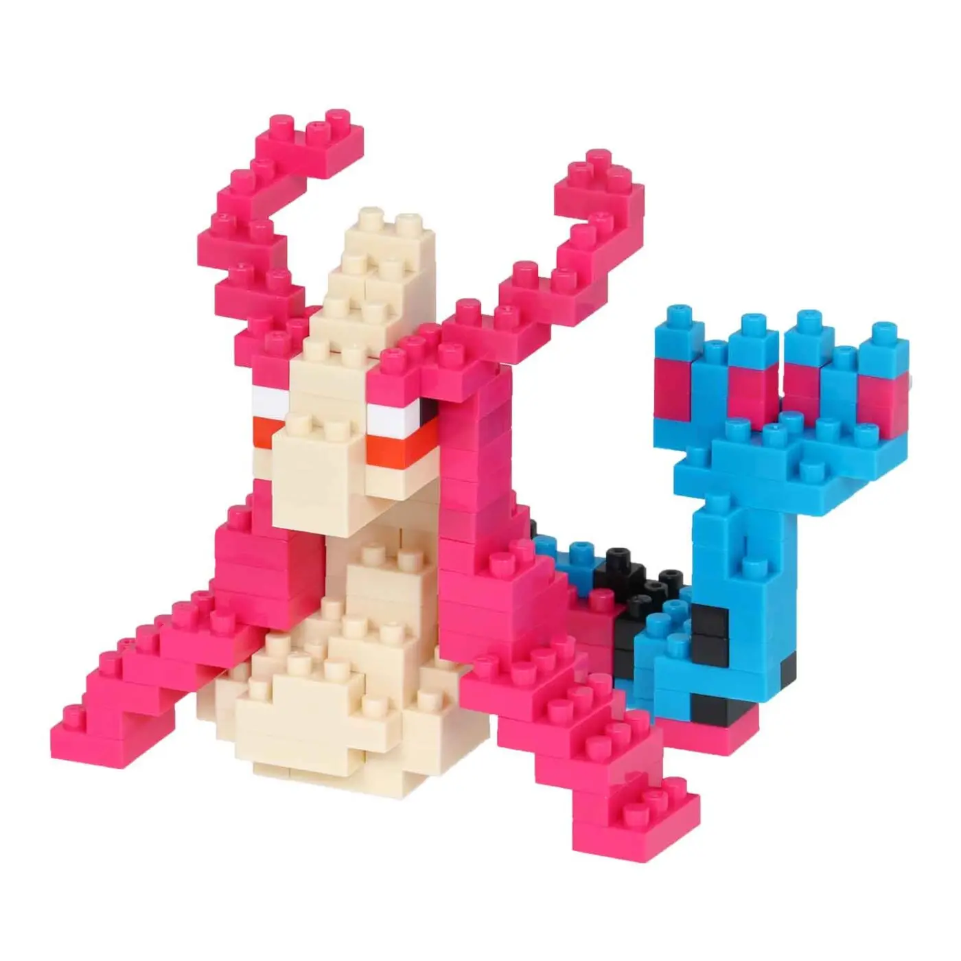 Bloques de Construcción Nanoblock Originales de Pokémon Milotic, Rompecabezas 3D Detallado de Serpiente Marina, Modelo Tipo Agua, Regalo Coleccionable Kawaii