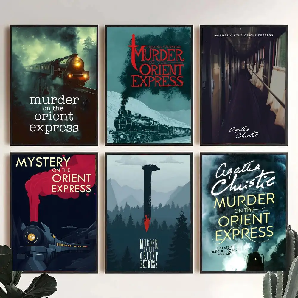 Movie M-Murder On The Orient Express Poster Decorative Wall Art Stickers Mural For Home Living Room Hallway Decor Gift