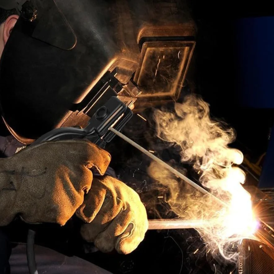 Fio de braçadeira de soldagem + fio de braçadeira de soldagem, 2 peças de acessórios de máquina de solda, conectores rápidos 10-25, adequado para mma, etc.