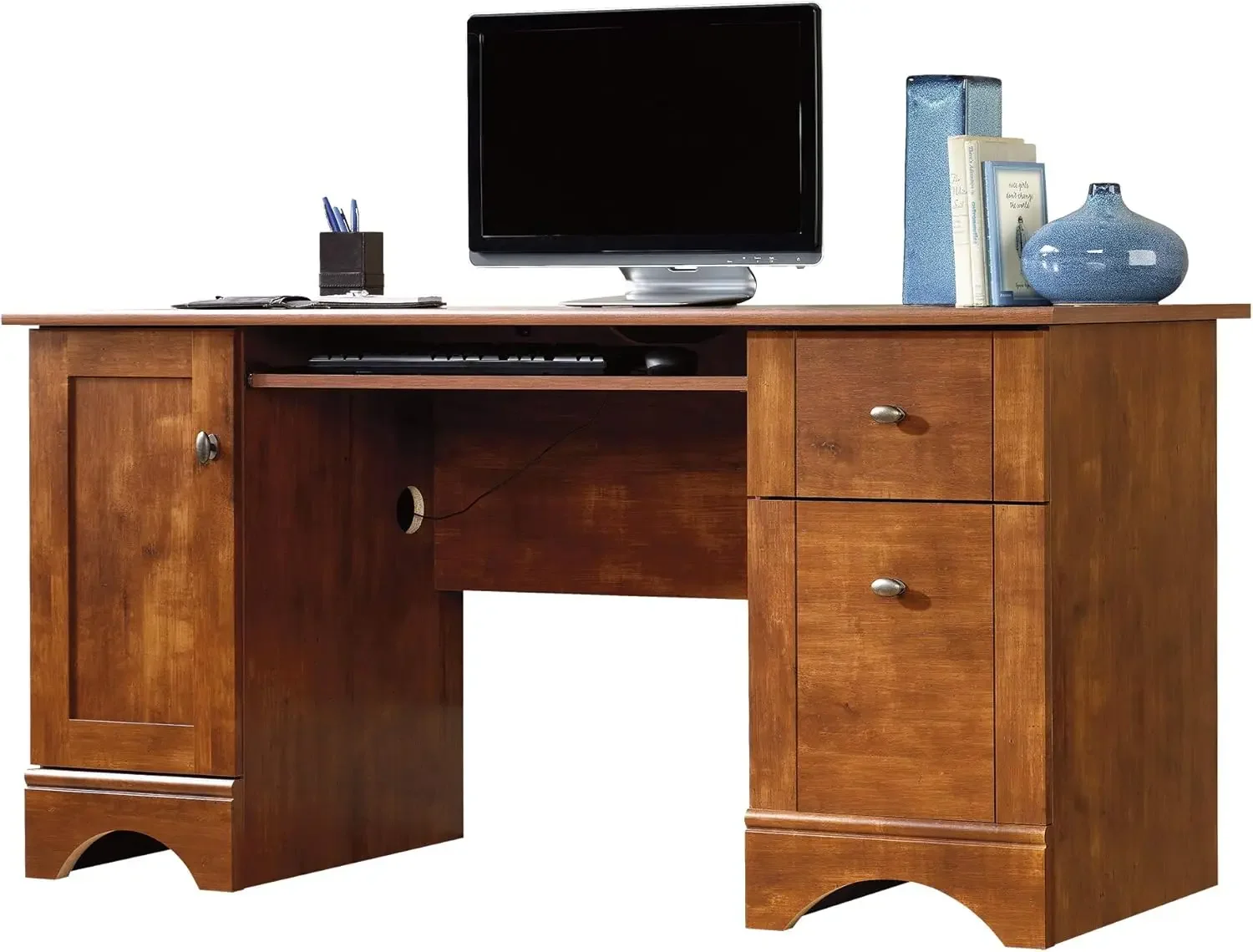 

Select Engineered Wood Computer Desk in Brushed Maple