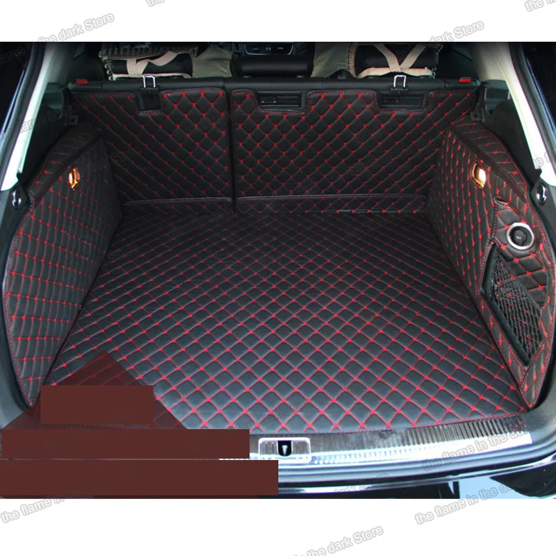 

Leather Car Trunk Mat Cargo Liner for Audi a4 2008 2009 2010 2011 2012 2013 2014 2015 B8 interior accessories boot allroad avant