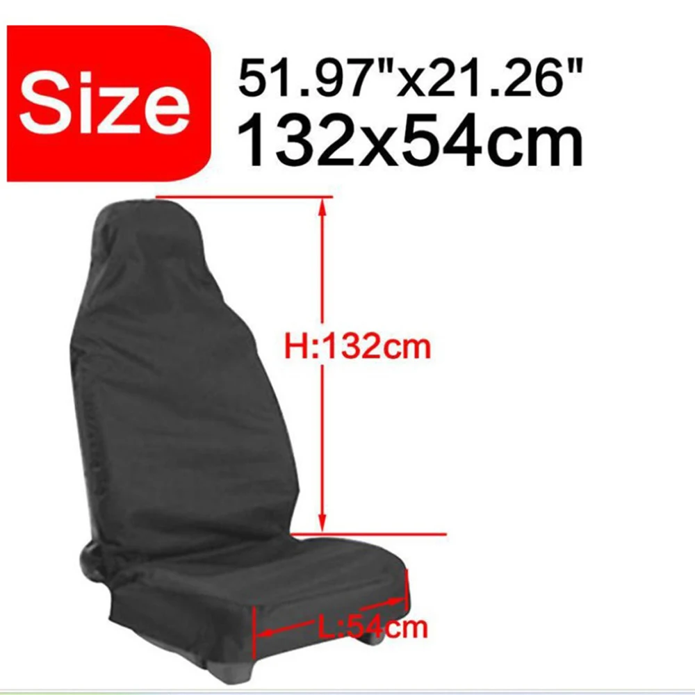 Universal Car Seat Cover Protective Seat Cushion Cover Case for Auto Interior Kits 2Pcs Black