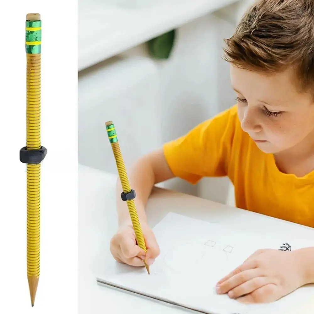1/3/5Pcs New Stress Relief ADHD Pencil Enhances Focus Relieve Anxiety Rotating Pen Threaded Fidget Pencil for Autism Kids
