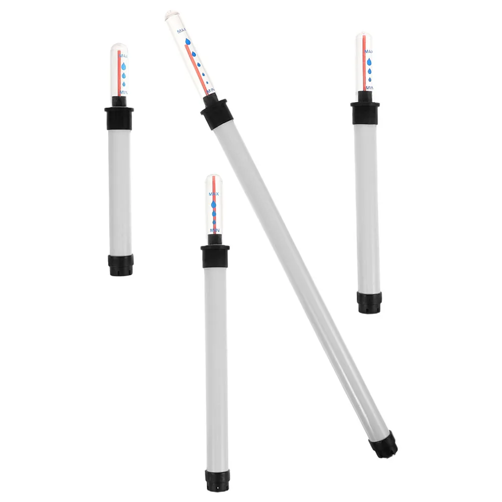 

4Pcs Water Level Indicator Plastic Flowerpot Gauge Clear Scale Float Design Sun Resistant Water Reminder for Potted Plants