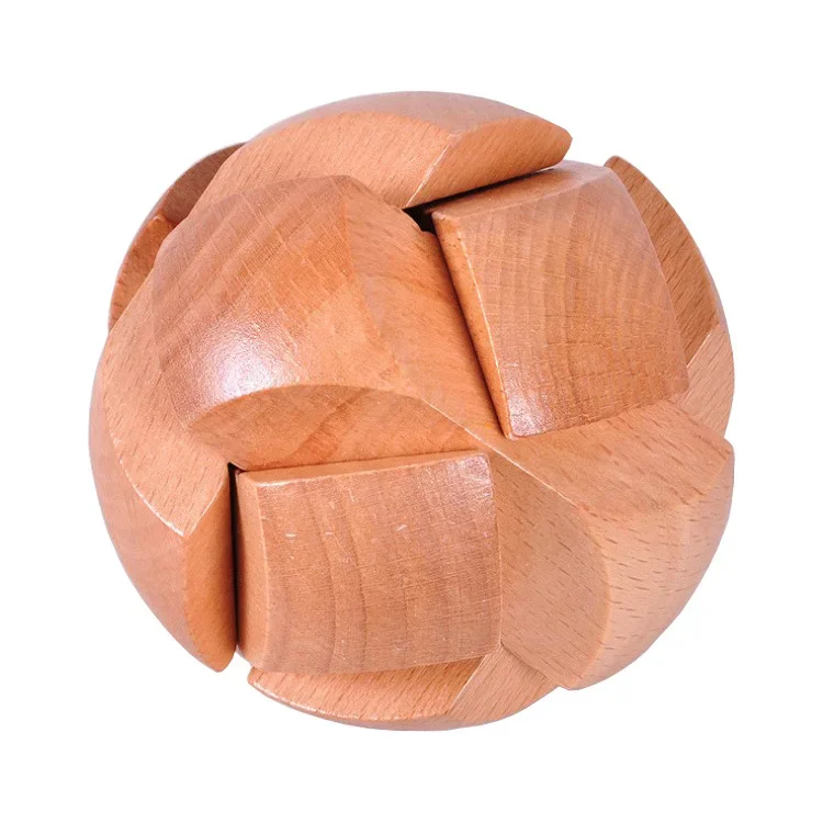 Wooden Kong Ming Lock Lu Ban Lock IQ Brain Teaser Educational Toy for Kids Children Montessori 3D Puzzles Game Unlock Toys Adult