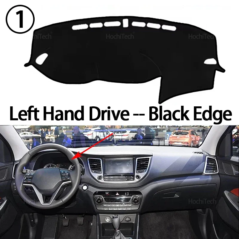 For Hyundai Tucson 2015 2016 2017 2018 Dash Mat Sun Shade Anti-UV Carpets Car Accessories Car Dashboard Cover - view 3