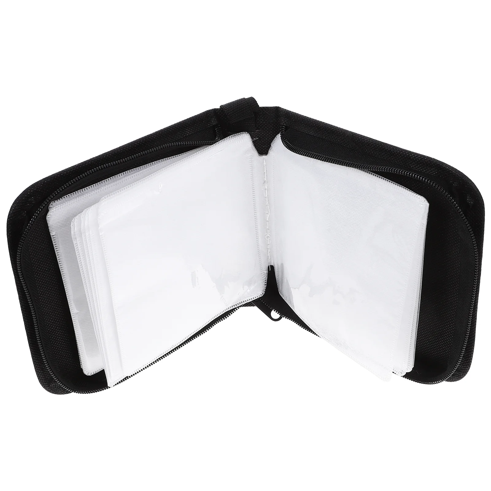 

80 Pieces Cd Binder Dvd Case Holder ganizer Cd Storage Case Non Woven Fabric Polypropylene Travel Boxes Cd Bags Cases Blue Color