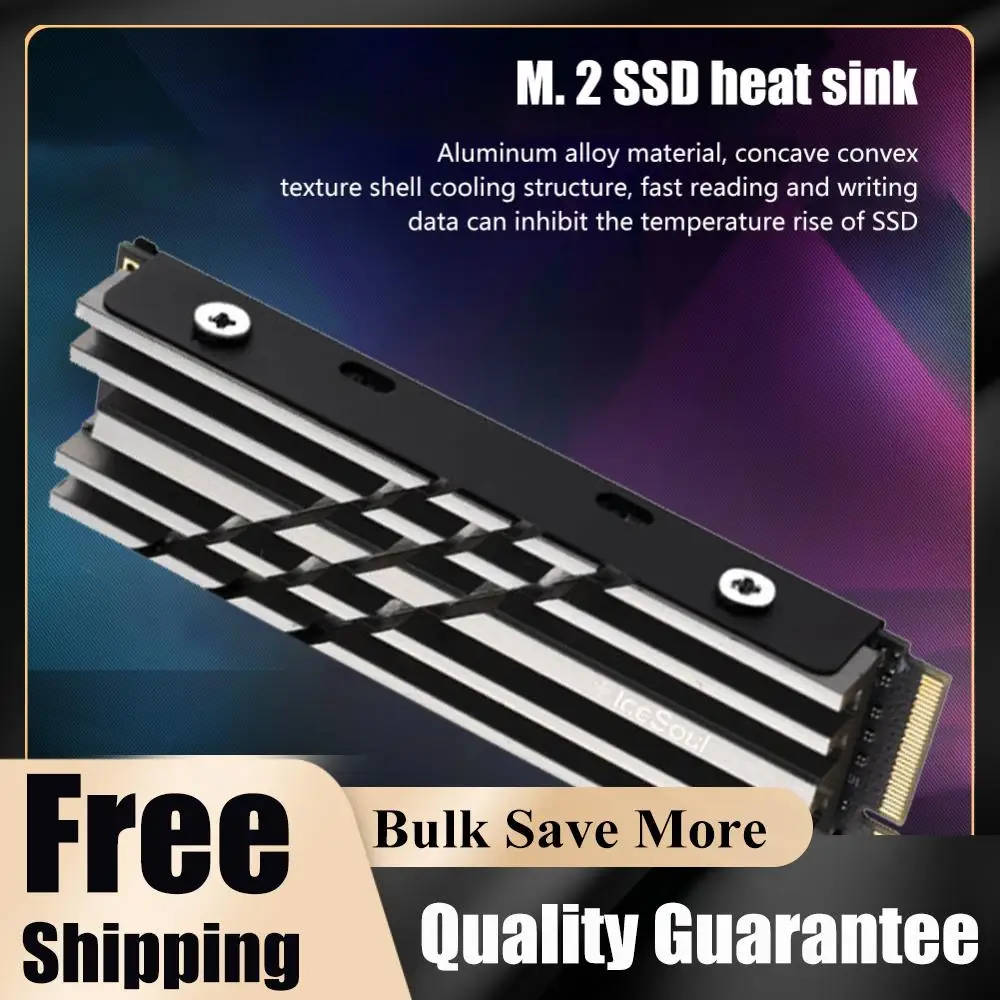 

Aluminum Alloy Solid State Hard Disk Radiator PC Accessories CNC Cooling Radiator Double-sided Thermal Pad Replacement for PS5