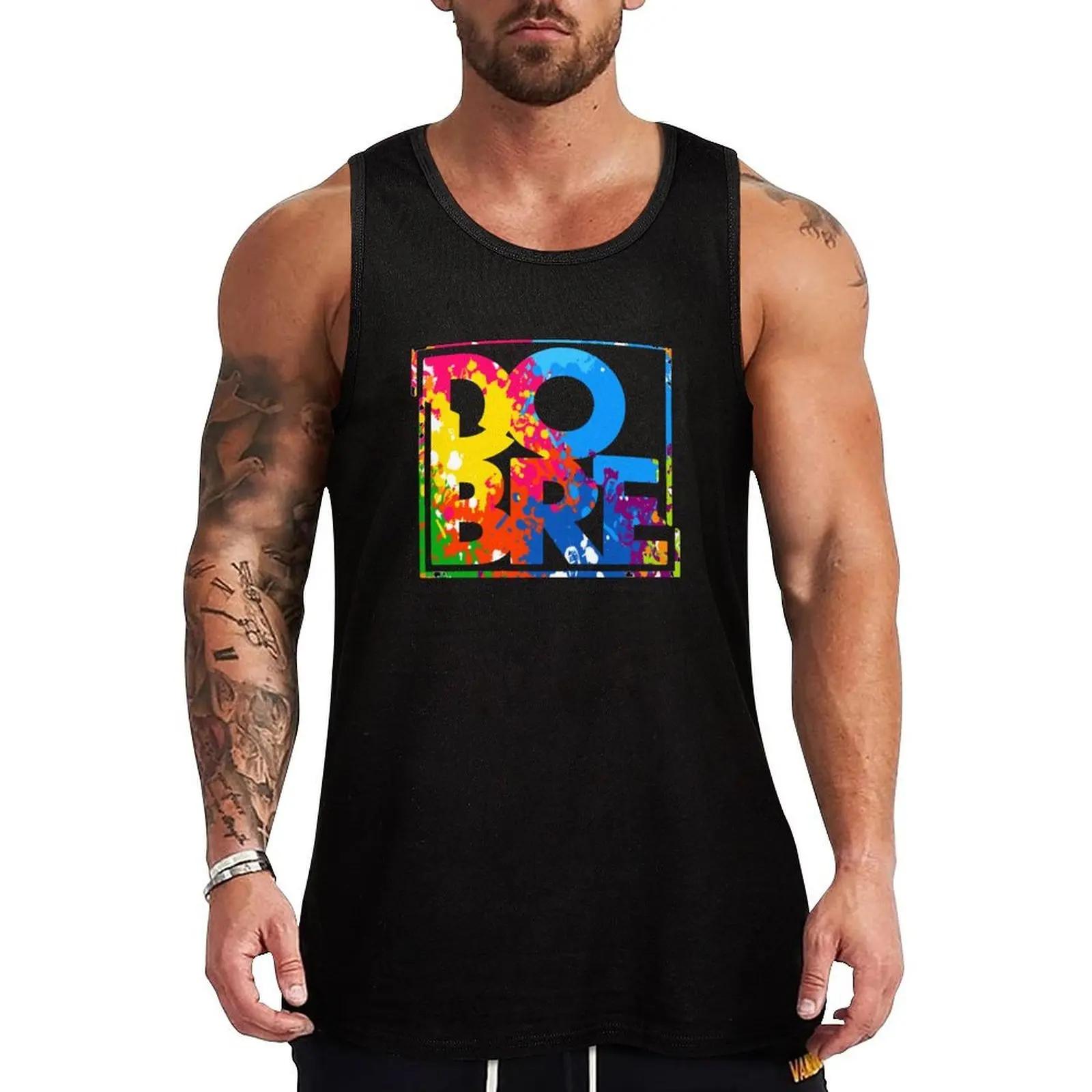 

Dobre Brothers Tank Top Men's gym articles anime top gym shirt man gym wear men