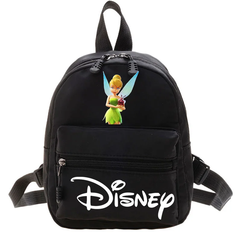 2024 Disney Tinker Bell Women Girly Heart MINI Backpack New Design Fashionable College Style Teen Girls Cute Travel Bag Backpack