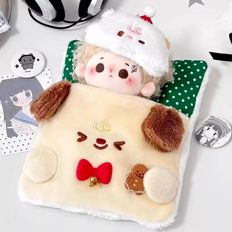 

Аниме косплей мультфильм милая хлопковая кукла одежда Рождественский пушистый плюшевый спальный мешок нарядное платье реквизит для фотосессии подарок на день рождения 10 см