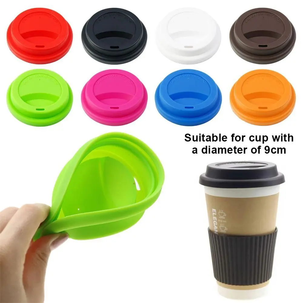 1Pcs Durable Heat Temperature Preserve Mug Cover Dust Free Protective Cup Cap Silicone Universal Sealing Lid Cup Accessories