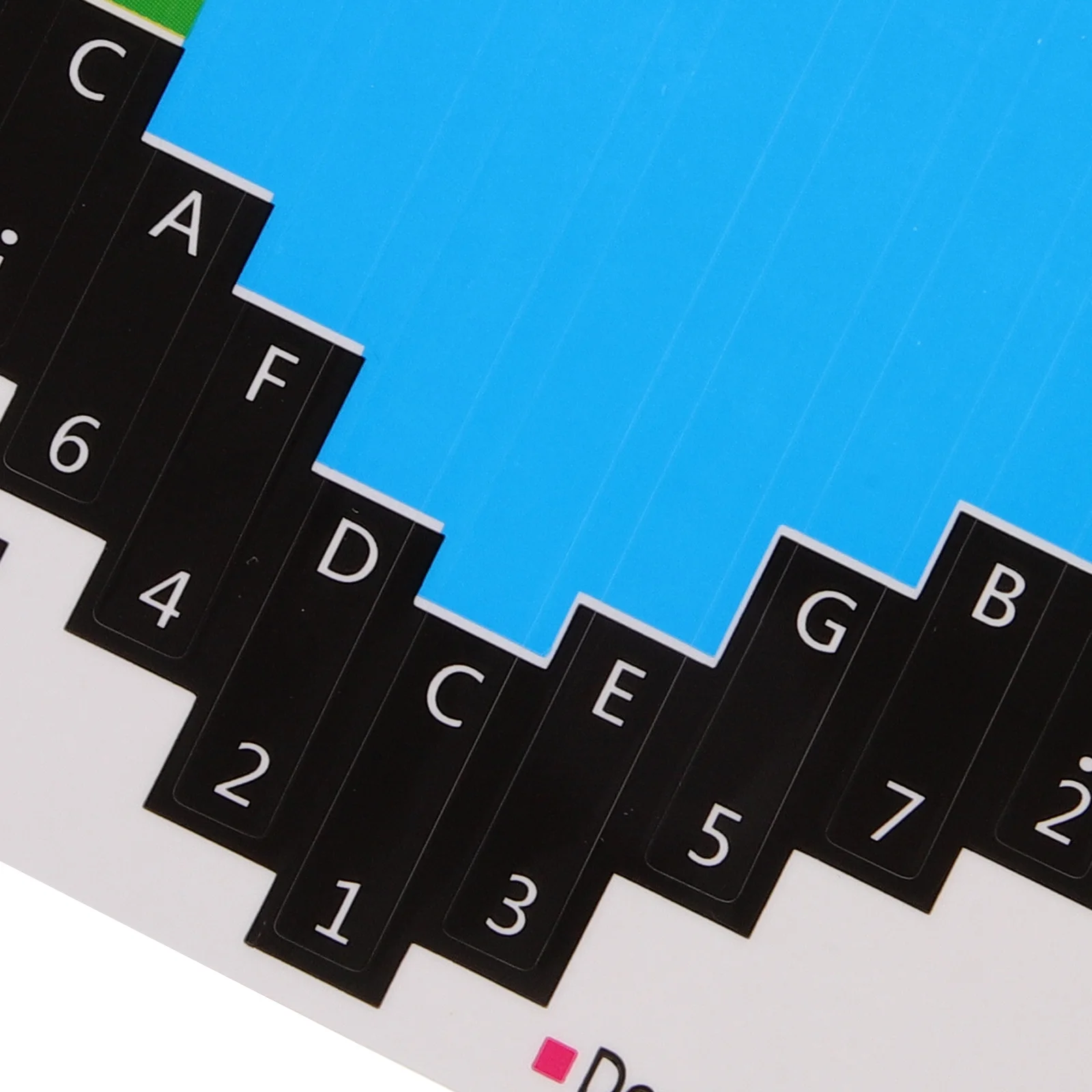 

1 Sheet Kalimba Note Sticker Kalimba Keyboard Decal Removable Scale Sticker for Easy Learning Thumb Piano Beginner Use