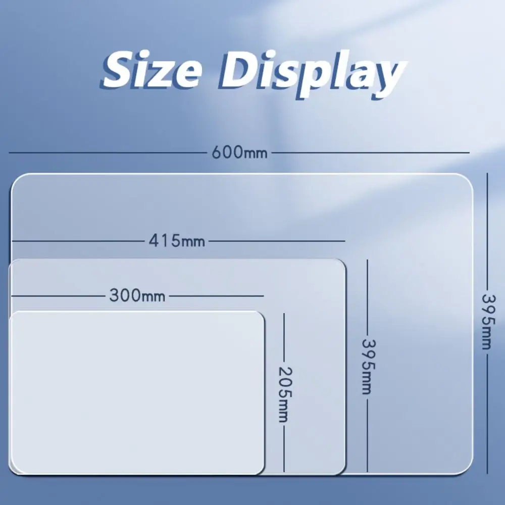 Multi-Purpose PP Office Desk Mat A2/A3/A4/A5/16K Transparent Writing Pad Waterproof Drawing Mat Students