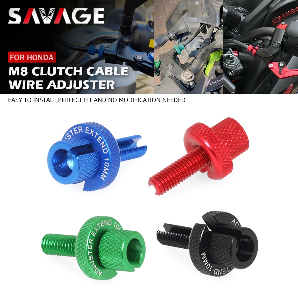 

Clutch Cable Wire Adjuster For HONDA CRF 230L 230F 150F 150R 100F CRF250L XR 600 400 250 R 650 L XR250L SLR Motorcycle M8 Screws