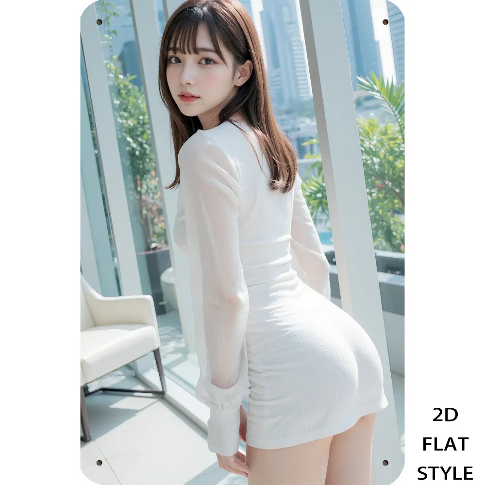 

JIT 2D Retro Metal Sign Wall Art, 8x12in, Gift Ready with Holes.