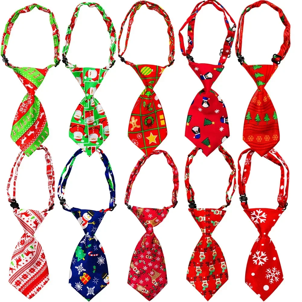 30/50/100pcs Dog Neckties Halloween Christmas Dogs Bowties/Tie Small Dogs Pets  Bow Tie Regular Necktie For Small Dogs Cats