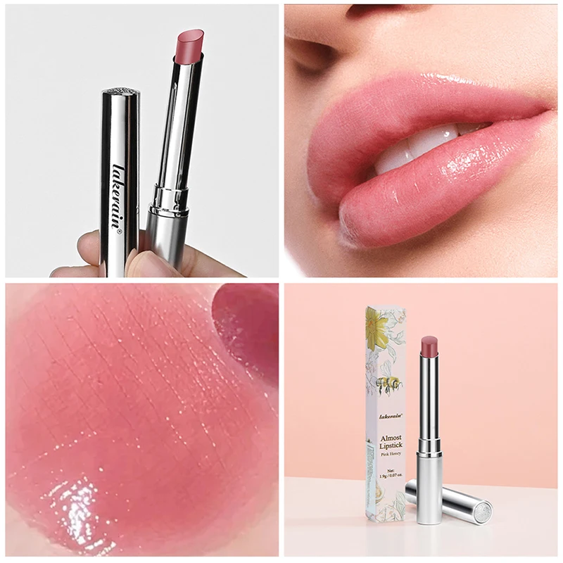 Rosa mel quase batom matizado bálsamo labial em mel preto poderoso repulper labial remover lábios escuros bálsamo labial esfoliante cuidados com os lábios