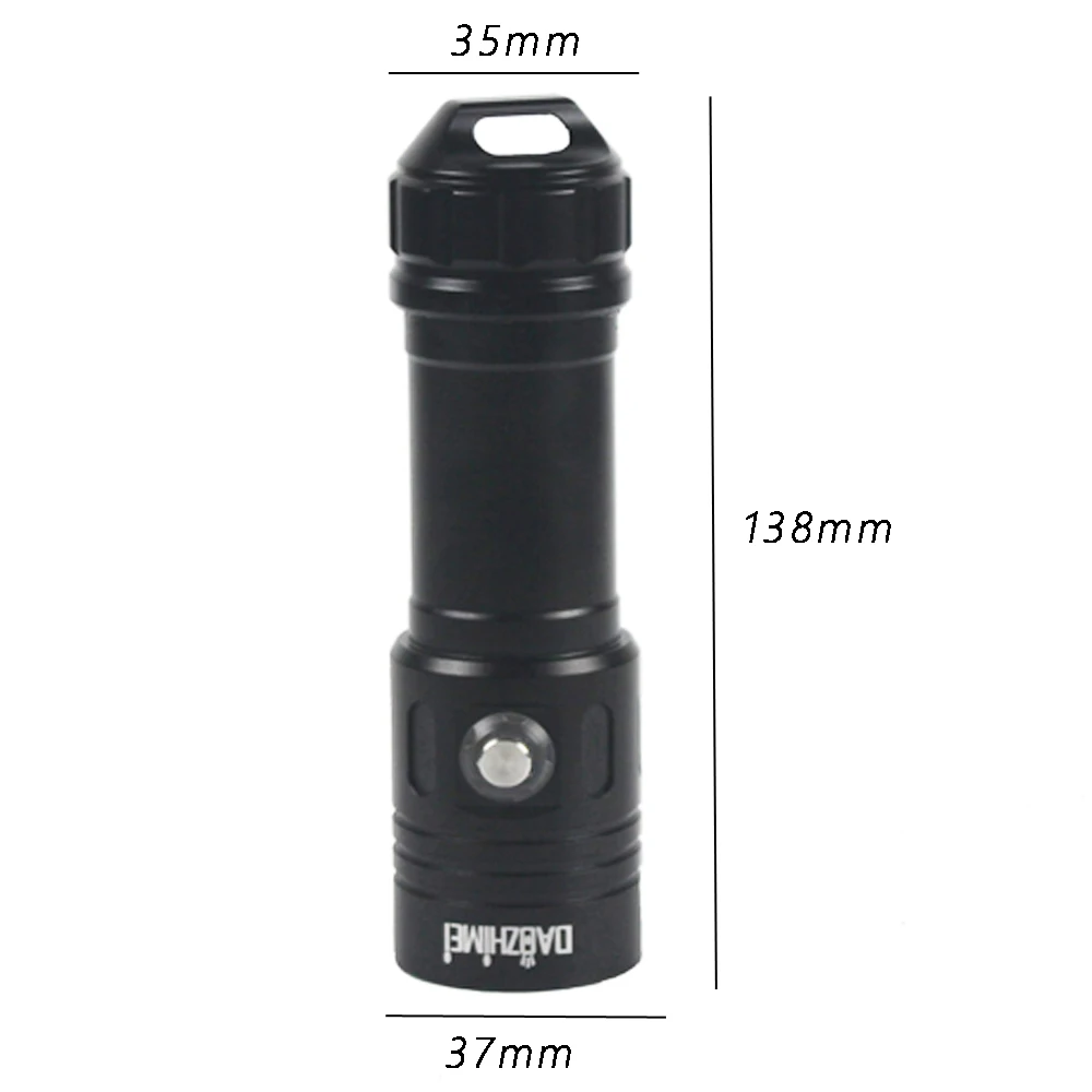 IPX8 Professional LED Diving flashlight 26650 Tactical Waterproof Portable White/yellow 100M Underwater Lantern 4 Mode dive ligh