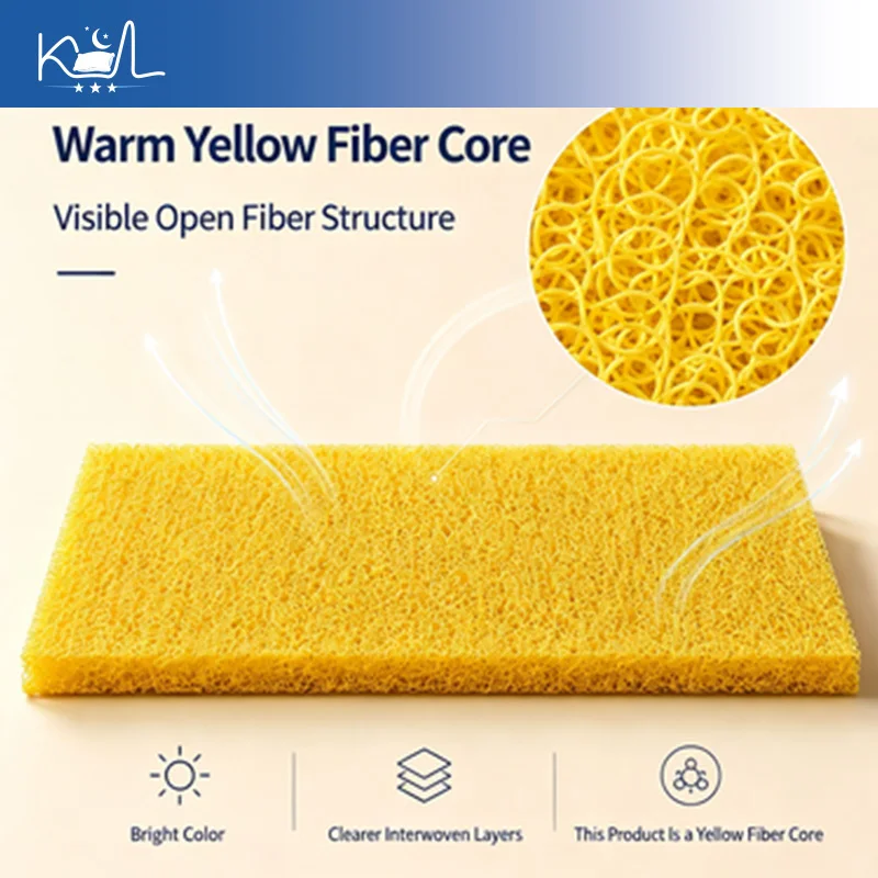4D Air Fiber POE Mattress Topper, Breathable Washable Modular Sleeping Pad for Student Dorm Tatami, Portable