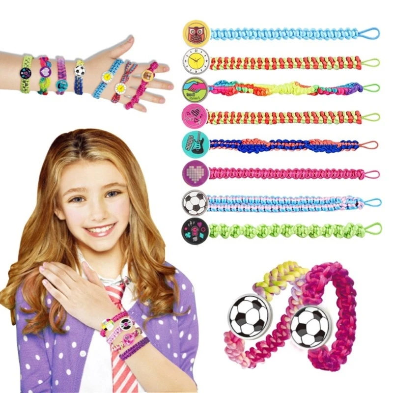 Colorful Handmade Bracelet Weaving Set Innovative Wristband Braiding Accessory