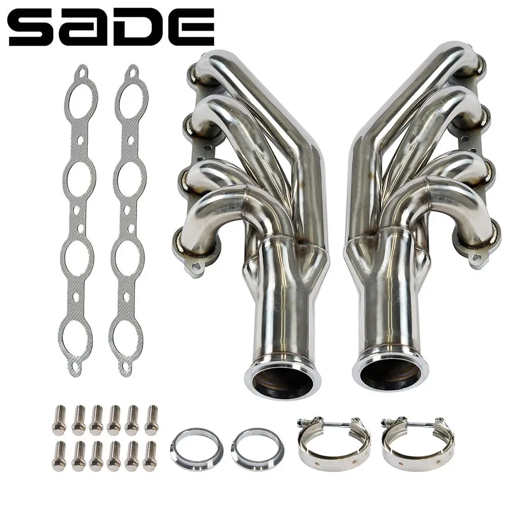 Exhaust Header Manifold For LSX LS1 LS2 LS3 LS6 4.8L 5.7L 6.0L 6.2L Engine Forward Facing Up 1 3/4