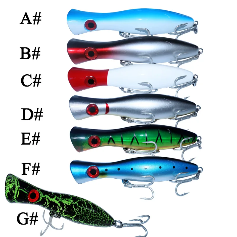 1PCS Big Popper Hard Lure 7 Colors Topwater 160mm 88g Wobblers Artificial Hard Baits for Sea Bass Tuna Saltwater Fishing Lures