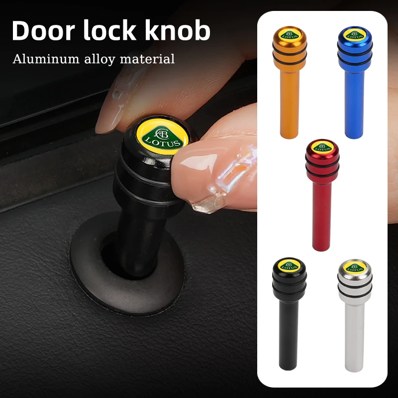 Car Security Door Pin Lock Alloy Door lock Knod Cover For Lotus Eletre Emira Elite Evija Envya 3-Eleven Elise Evora Esprit Eter