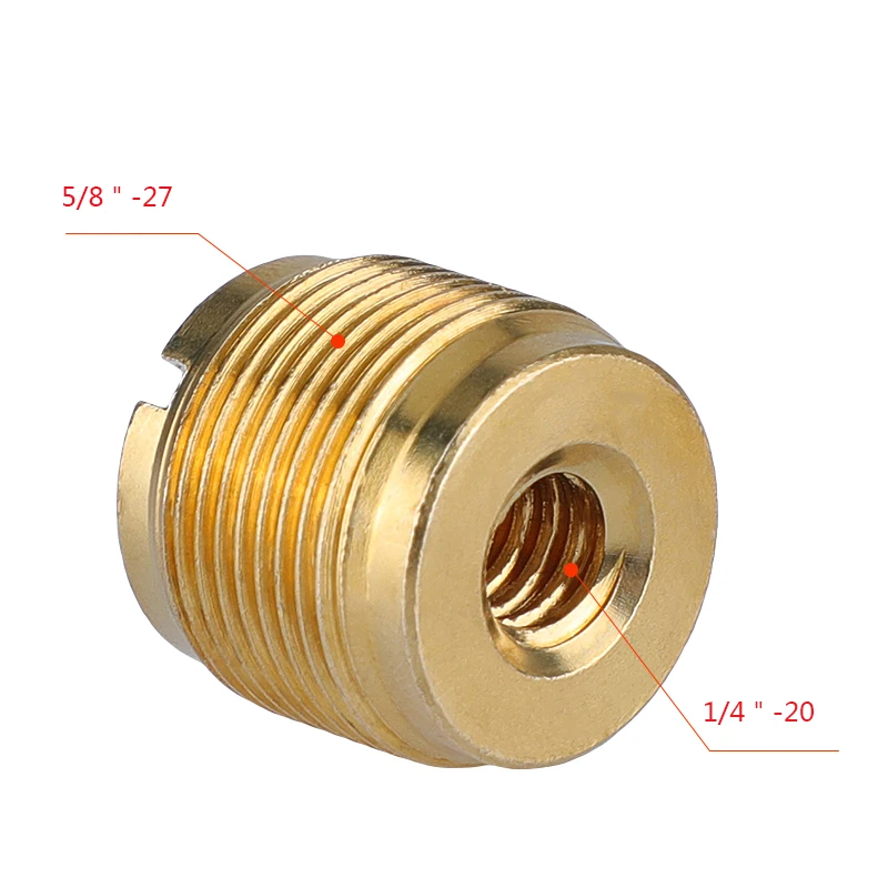 CAMVATE 2 Pieces Standard Brass 1/4\