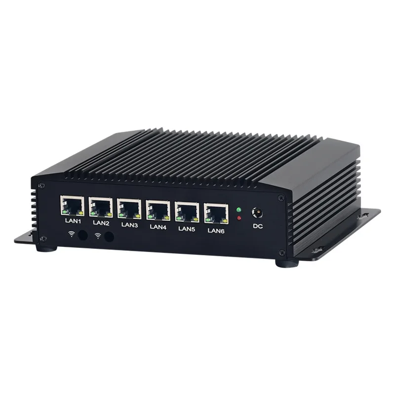 10th generation Celeron 5205U six network port 2.5G fanless mini microcomputer i5-8250U soft routing industrial computer