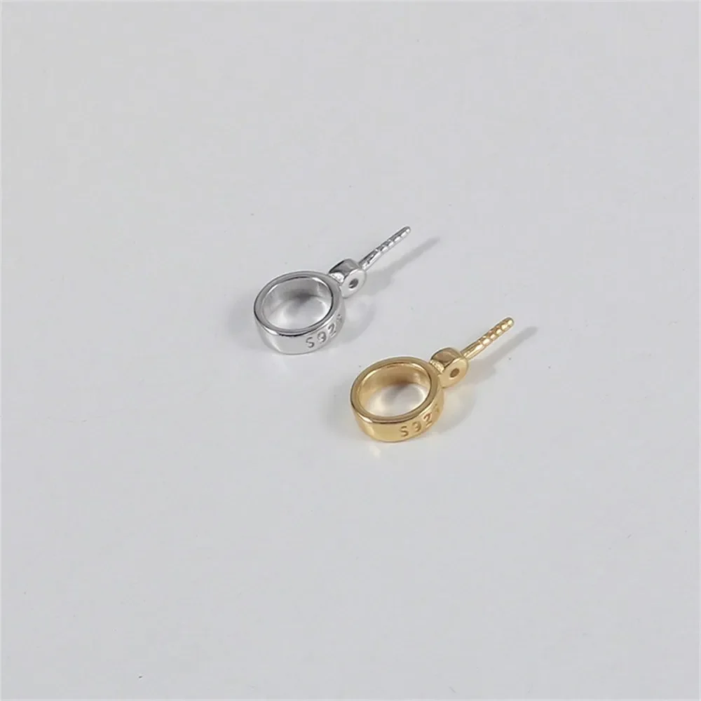 

Подвеска из стерлингового серебра 925 пробы с жемчугом, DIY пустая ободок, чашка, ювелирные изделия для рукоделия, фурнитура для подвески с полыми зубцами