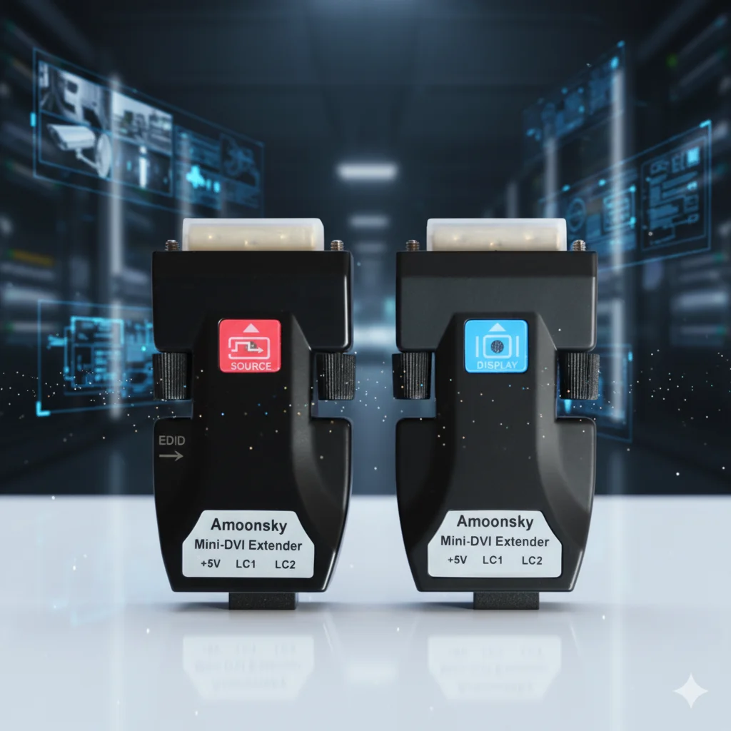 موسع فيديو من الألياف الضوئية جهاز نقل إشارة DVI غير مضغوط 2 كجم محول رقمي لمسافات طويلة للصناعة #1