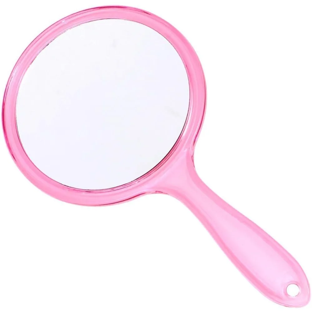 

Makeup Hand Mirror, Double-Sided 3 x 1 x Magnifying Travel Handheld Mirror, Finish Round Mirror, Cosmetic Mirror Acrylic Clear
