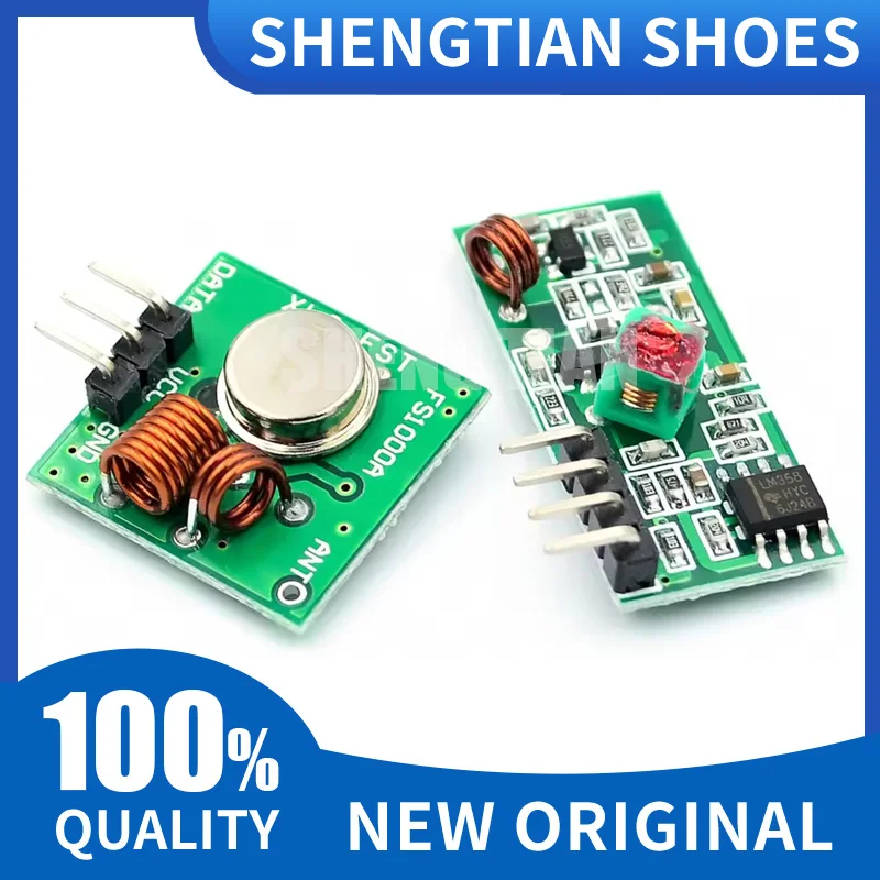 433Mhz 315MHZ RF Wireless Transmitter Module and Receiver Kit DC 5V 315 433 Mhz Wireless Module Diy Electronic Kit