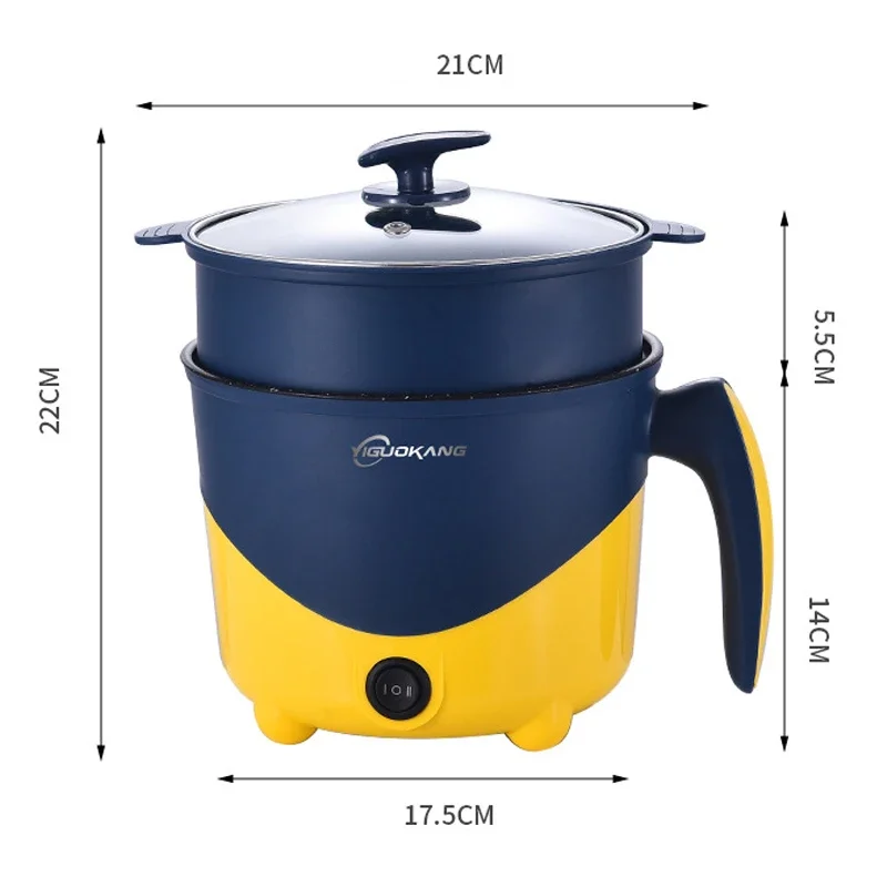 Electric Rice Cooker Multifunction Non-stick Pan Household Cooking Pot Single/Double Layer 1-2 People Hot Pot Rice Cookers