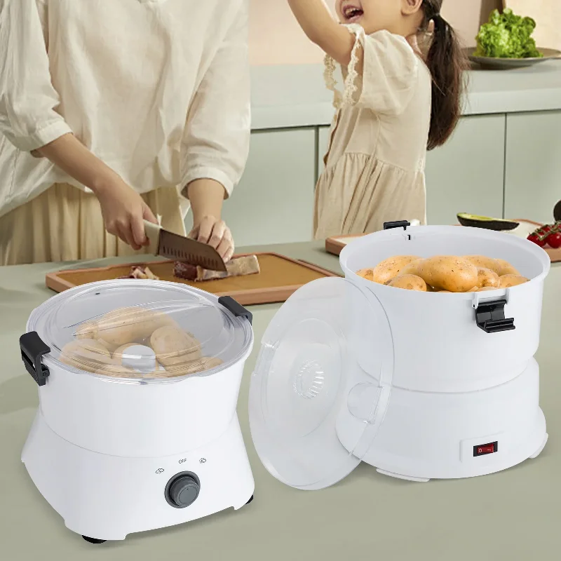 

Potato Peeler Electric, Large Capacity Peeler with Stainless Steel Blades for Kitchens Restaurant Fast Food Shops