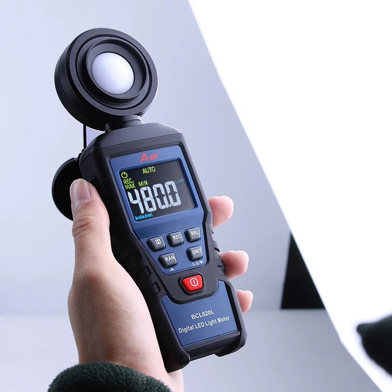 A-BF BCL620L Digital Photometer Illuminometer Max Min Brightness Tester Luxmeter Photography Lighting Test Flow Light Meter