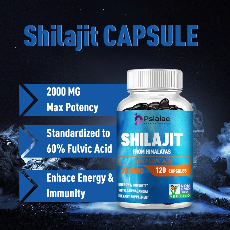 Shilajit - Active Brain, Boost Energy & Immunity, Build Muscle, Relax Mind