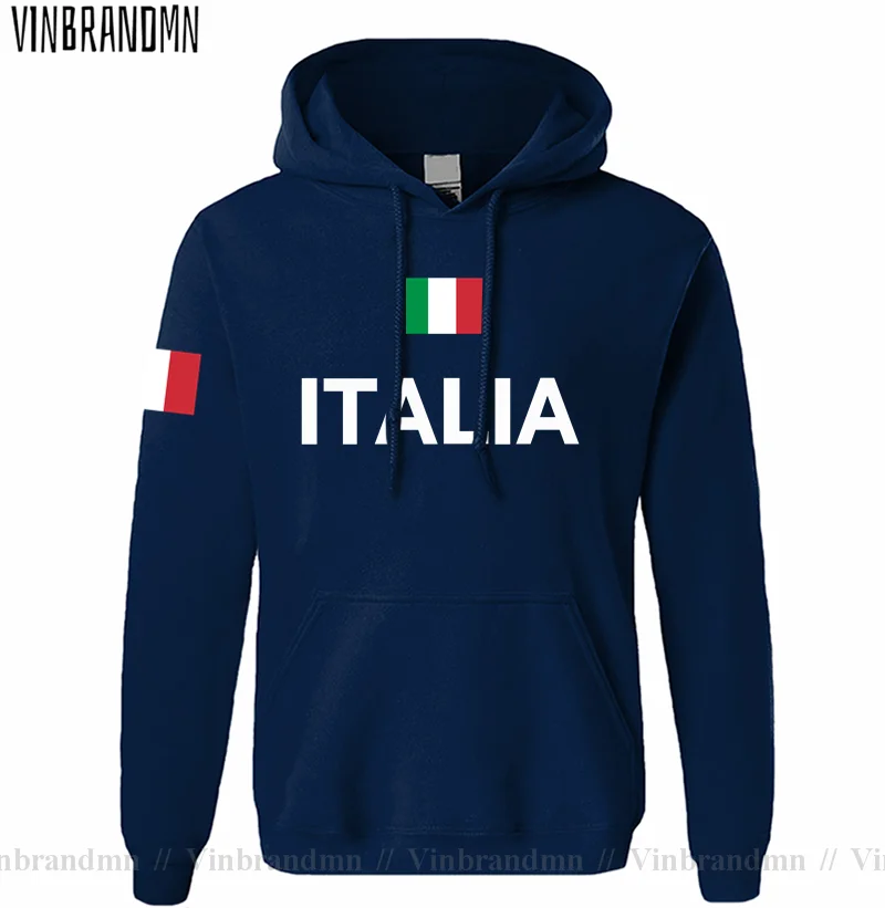 Italy Italia Italian ITA Mens Hoodies Pullovers Hoodie Male Sweatshirts New Streetwear Sportswear Tracksuit Nation Flag Clothing