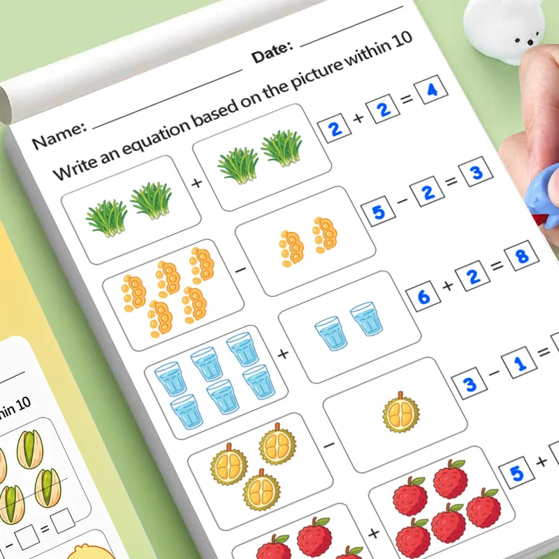 64 Page Math Workbook: Addition & Subtraction Within 20 – Perfect for Home Learning