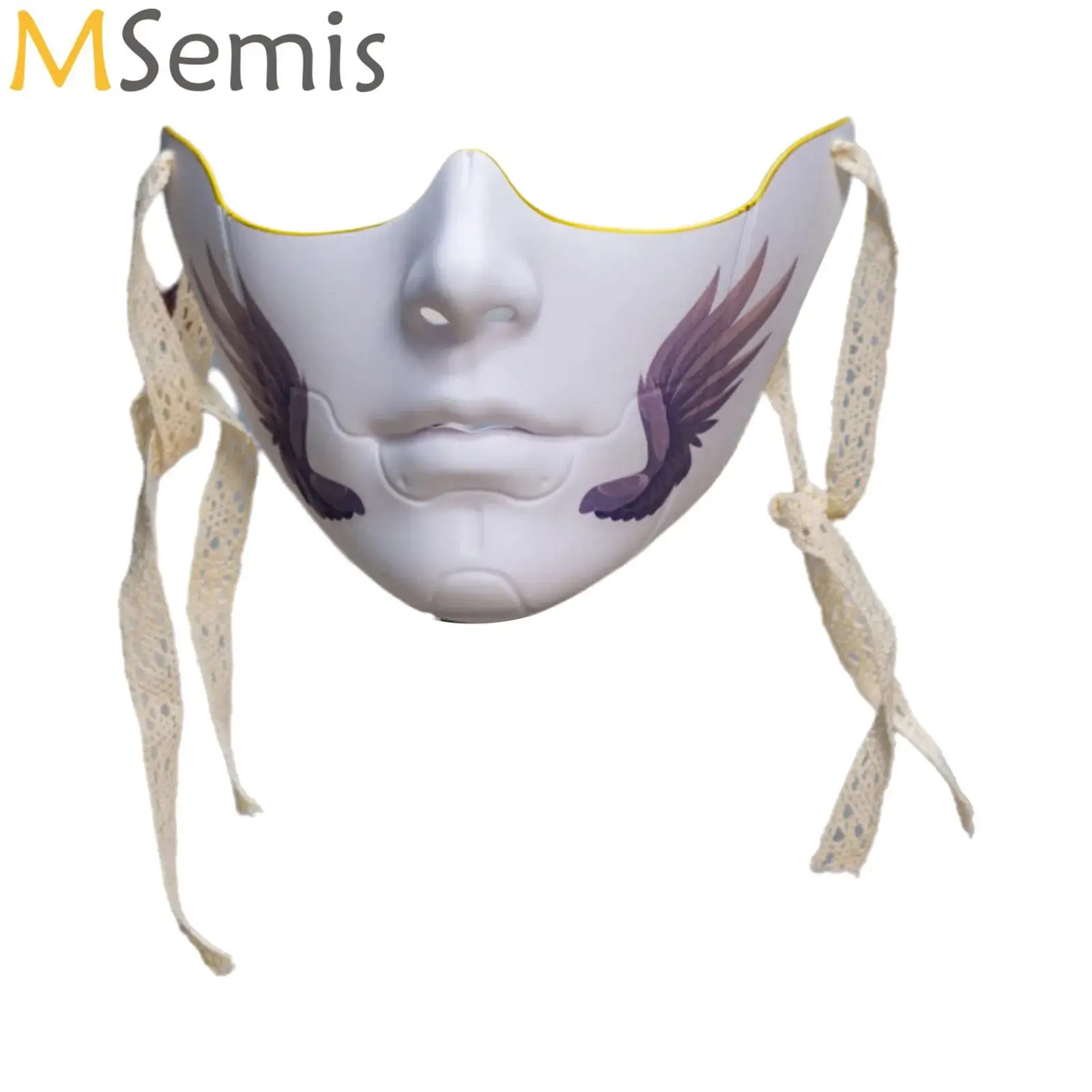 

Plastic Half Mask Halloween Costume Props for Women Men Masquerade Dress Up Themed Party Festival Decoration Beauty Face Mask