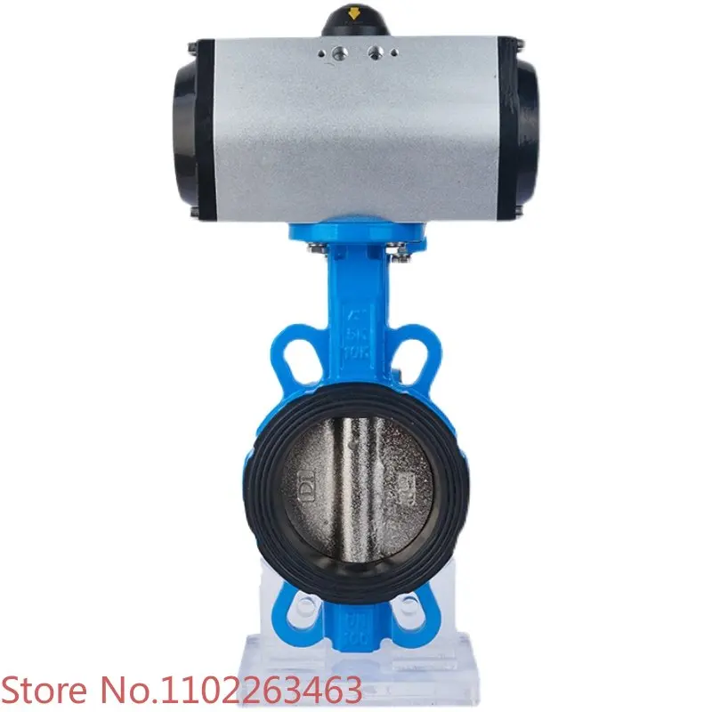 Pneumatic valve D671X wafer type ethylene-propylene butterfly valve stainless steel dn50 65 80 100 125 150