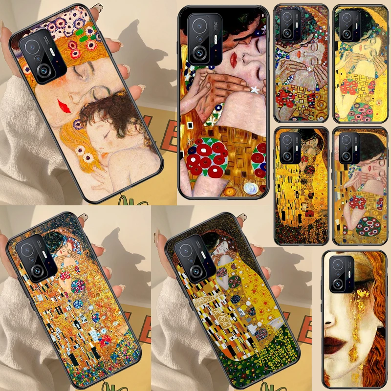 Gustav Klimt Kiss Art Case For Xiaomi 11T Pro 12 X Mi 11 Lite Cover For POCO X3 Pro X3 GT F3 M3 M4 X4 Pro Coque