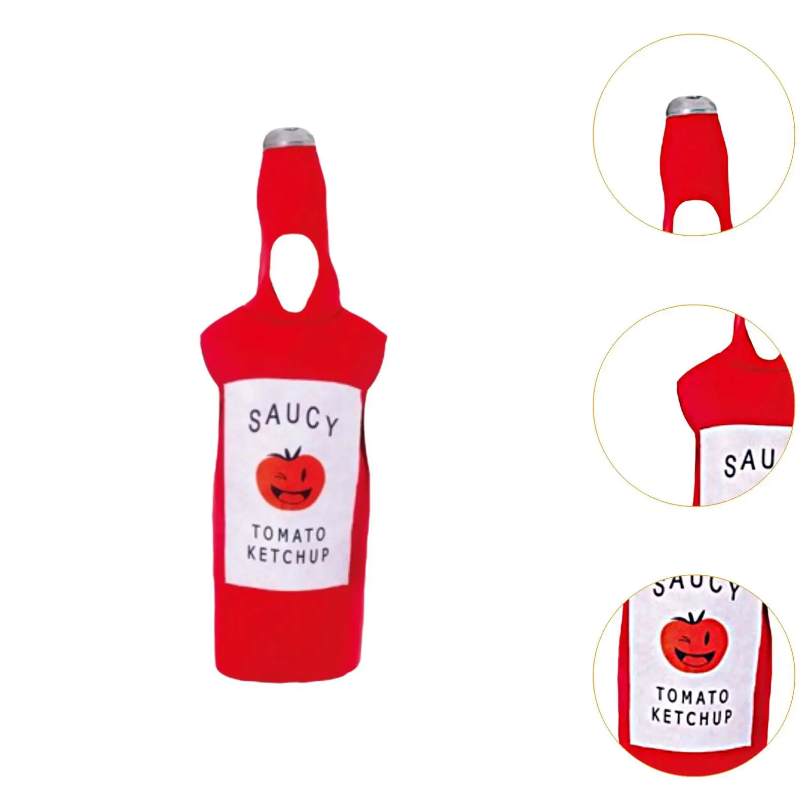 Costume da Ketchup Halloween Fun Cosplay per feste di compleanno regalo Performance sul palco